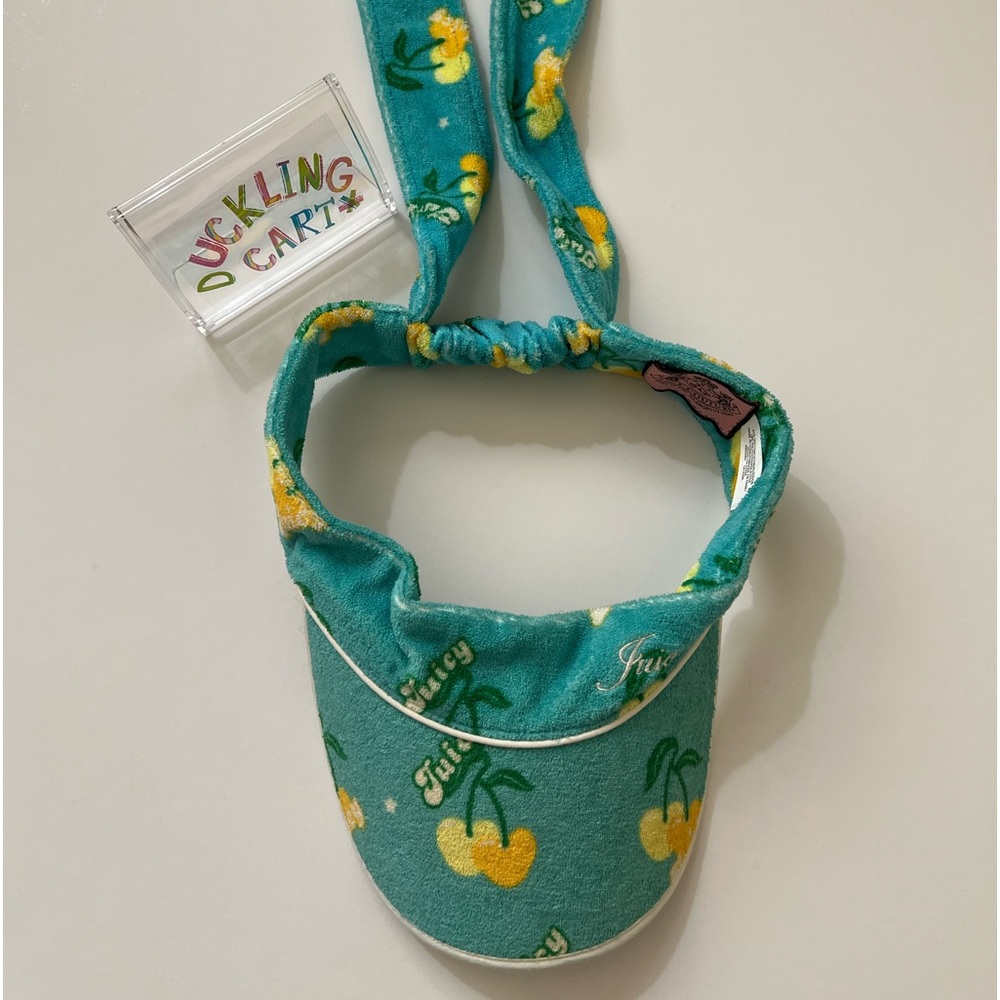 NEW Juicy Couture Y2K Terry Cherry Visor